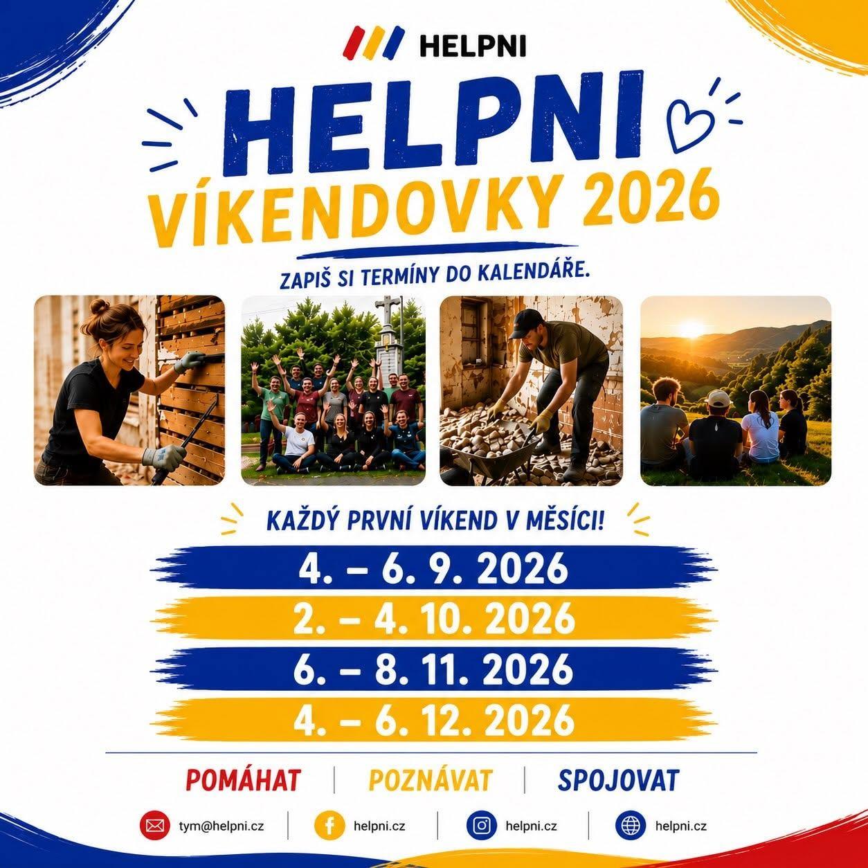 Dobrovolnická víkendovka Helpni v Třemešné